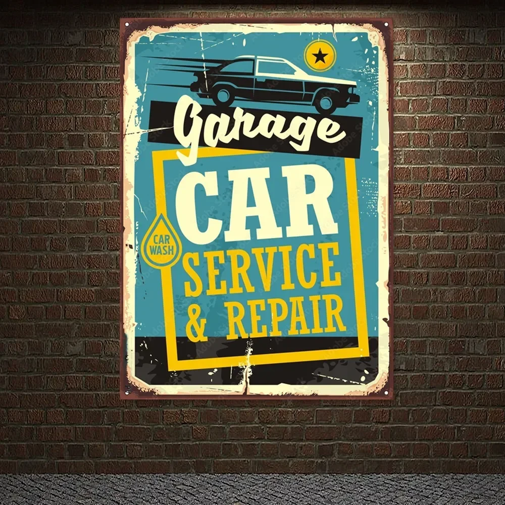 Poster Vintage per Servizio e  - Auto Repair Shop Banners recensione e prezzo