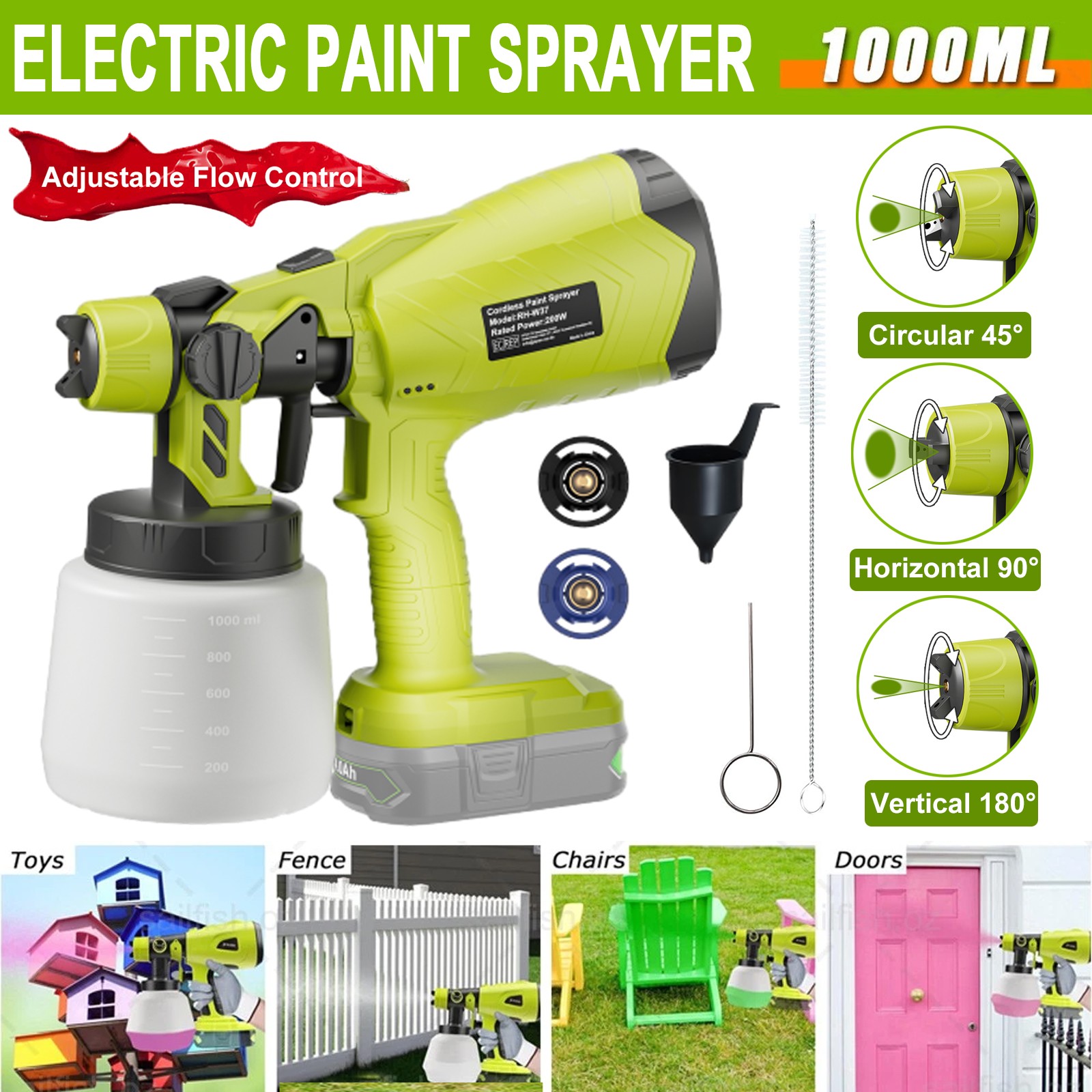 1000ML Cordless Pistola Elettr - Heat Gun Paint Strip recensione e prezzo